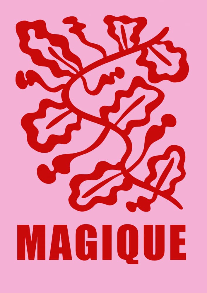 Magique Red Bloom by Talitha McQueen — canvas wall art