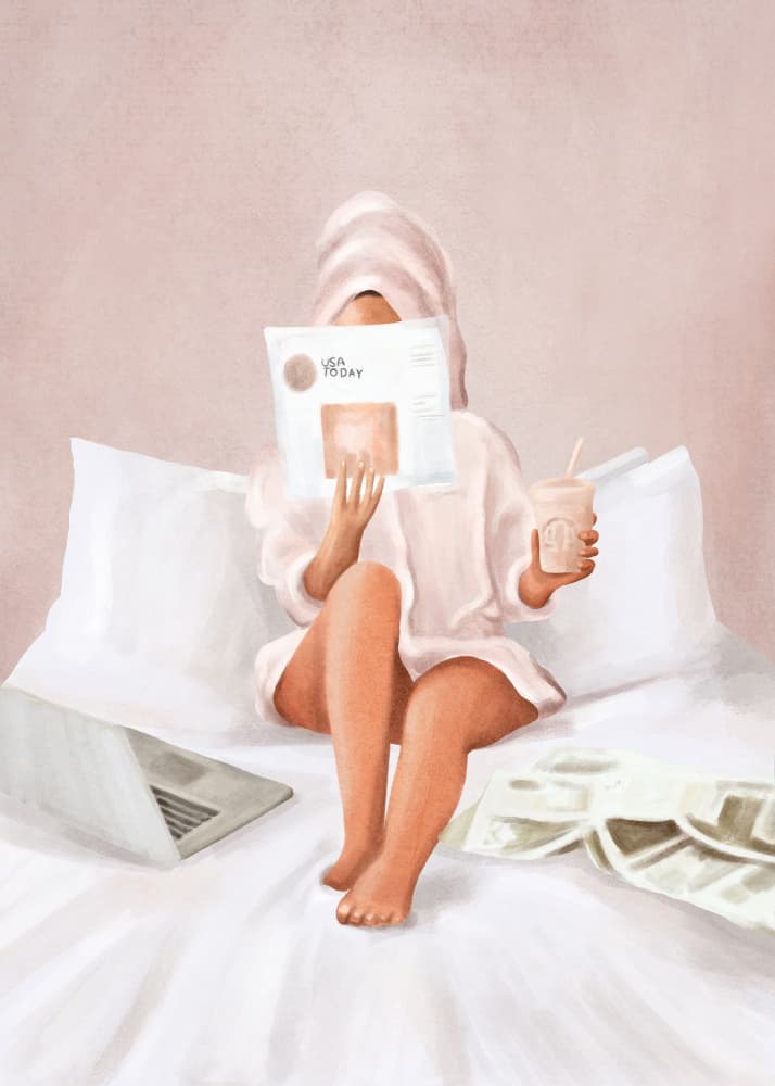 Self-Care Morning by Flow Line — canvas wall art