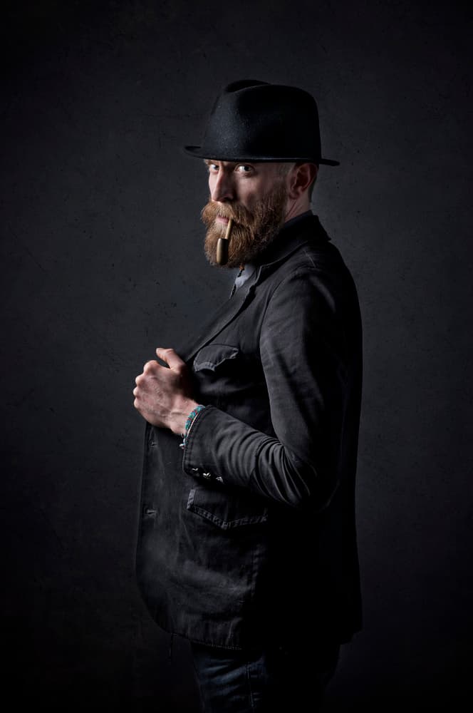 Classic Man With Pipe by Jose Garcia — canvas wall art