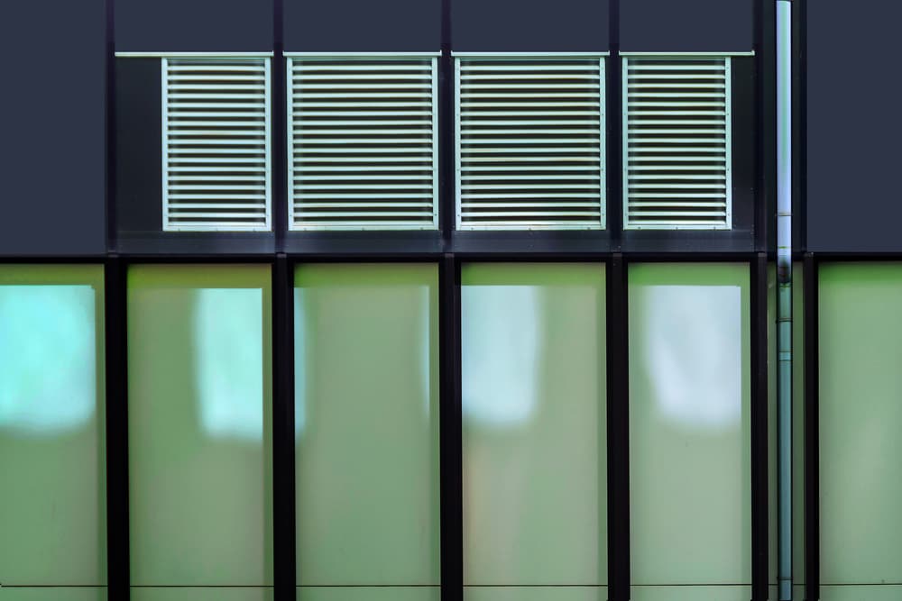 Modern Green Glass Facade by Henk van Maastricht — canvas wall art