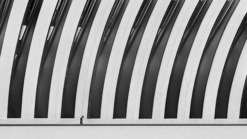 Striped Archway Walk by alizolghadri93 — canvas wall art