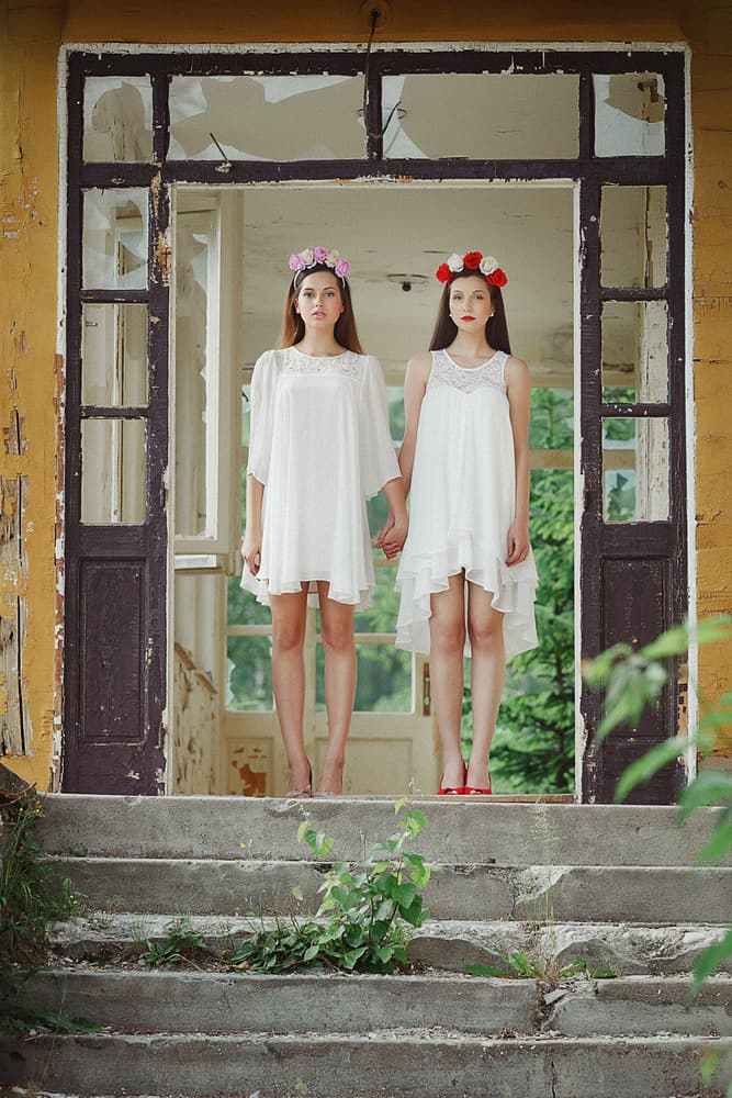 Ethereal Women Flower Crowns by Martin Krystynek MQEP — canvas wall art