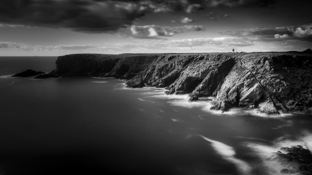 Vast Ocean Cliffs by av peteghium — canvas wall art