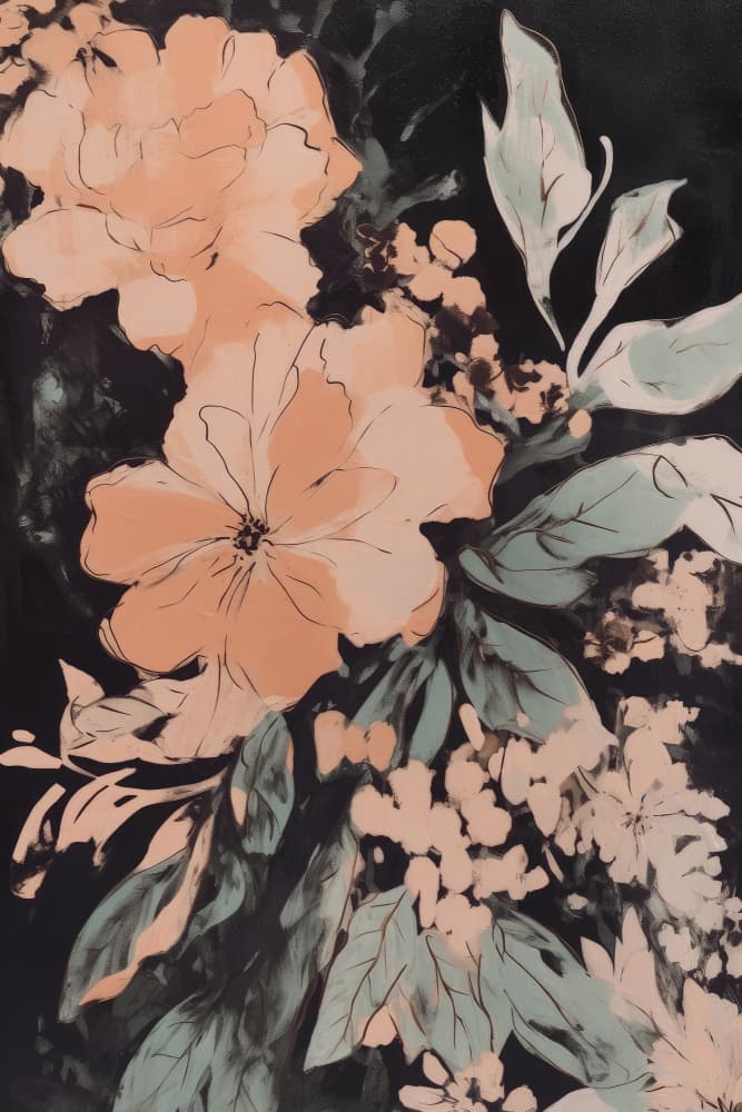 Petals in Moonlight by Treechild — canvas wall art