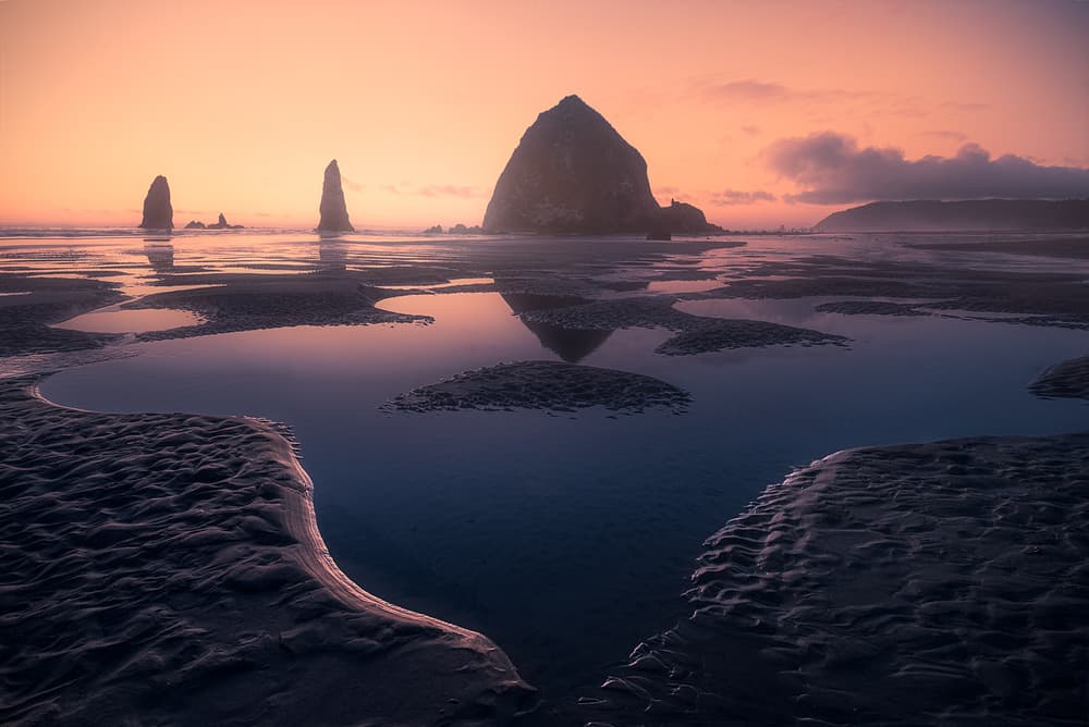 Coastal Sea Stacks Twilight by Atanu Bandyopadhyay — canvas wall art