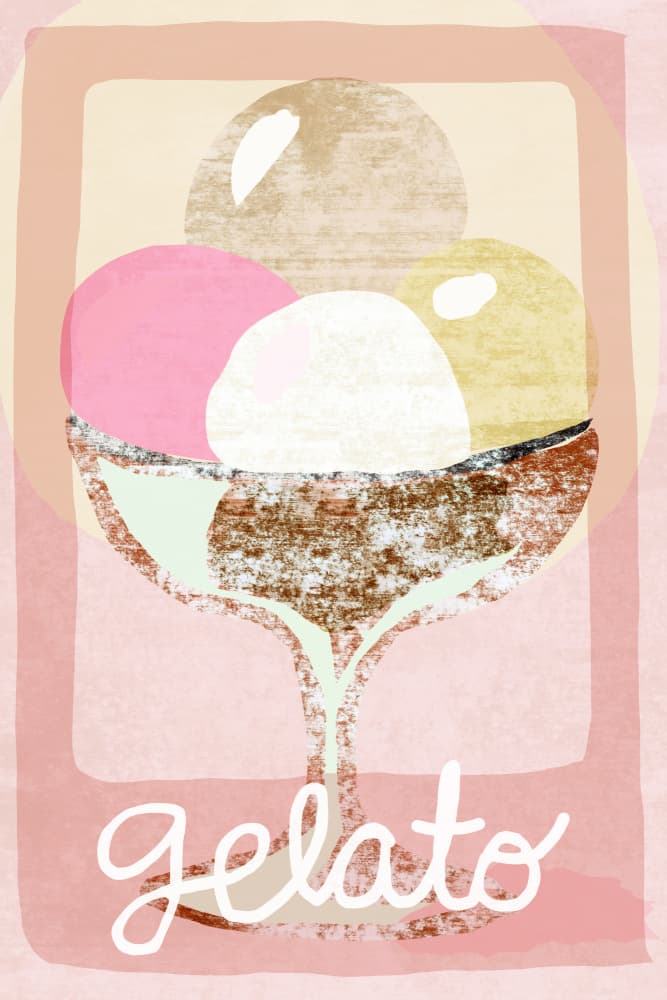 Pastel Gelato Delight by casa cartissi — canvas wall art