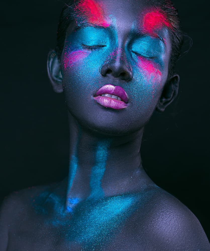 Vibrant Glowing Portrait by James Mahfuz — canvas wall art