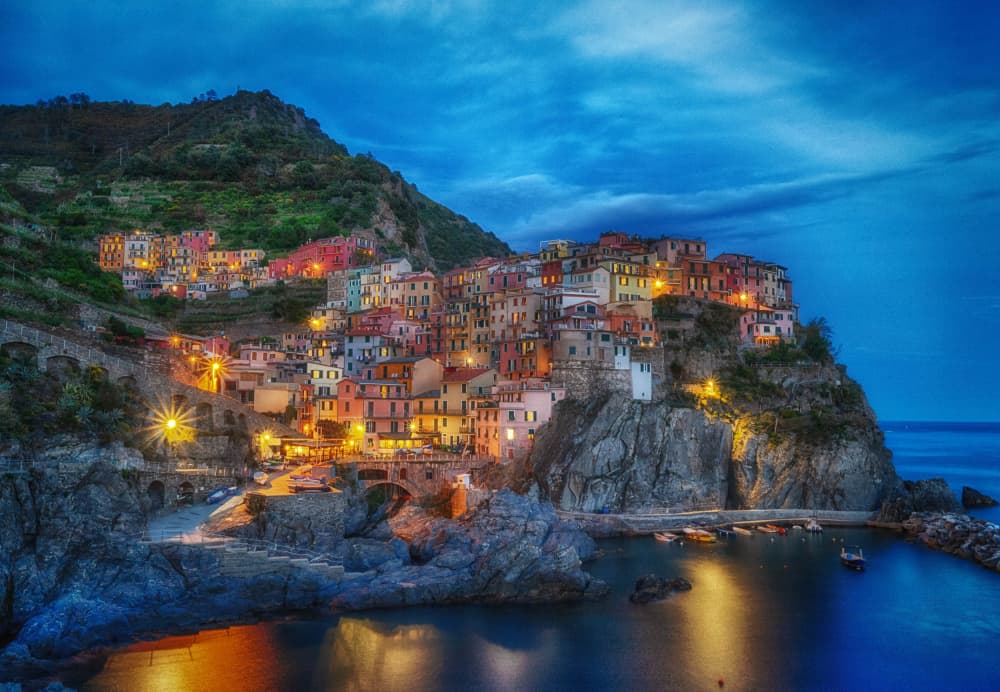 Manarola (Cinque Terre) by Guy Krier — canvas wall art
