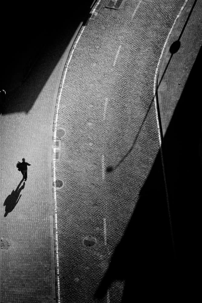 Man's Urban Shadow by Rui Correia — canvas wall art