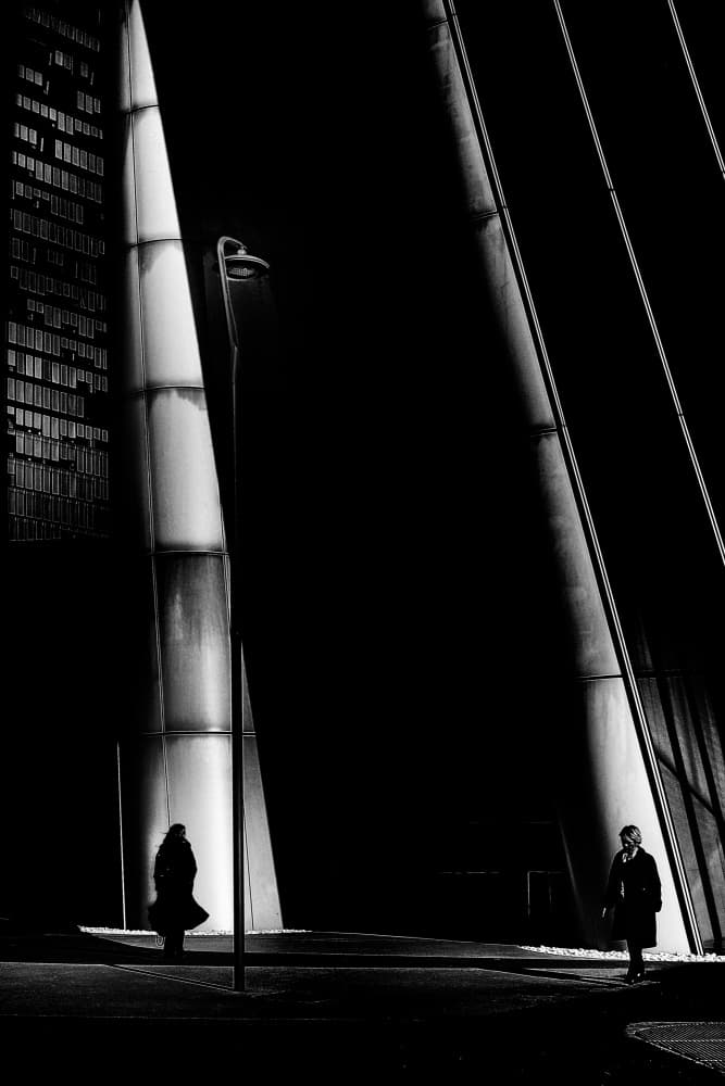 Dramatic Urban Contrast by Antonio Grambone — canvas wall art