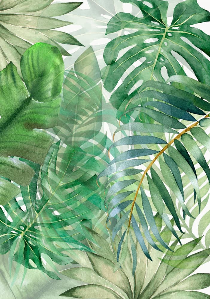 Lush Tropical Leaves
