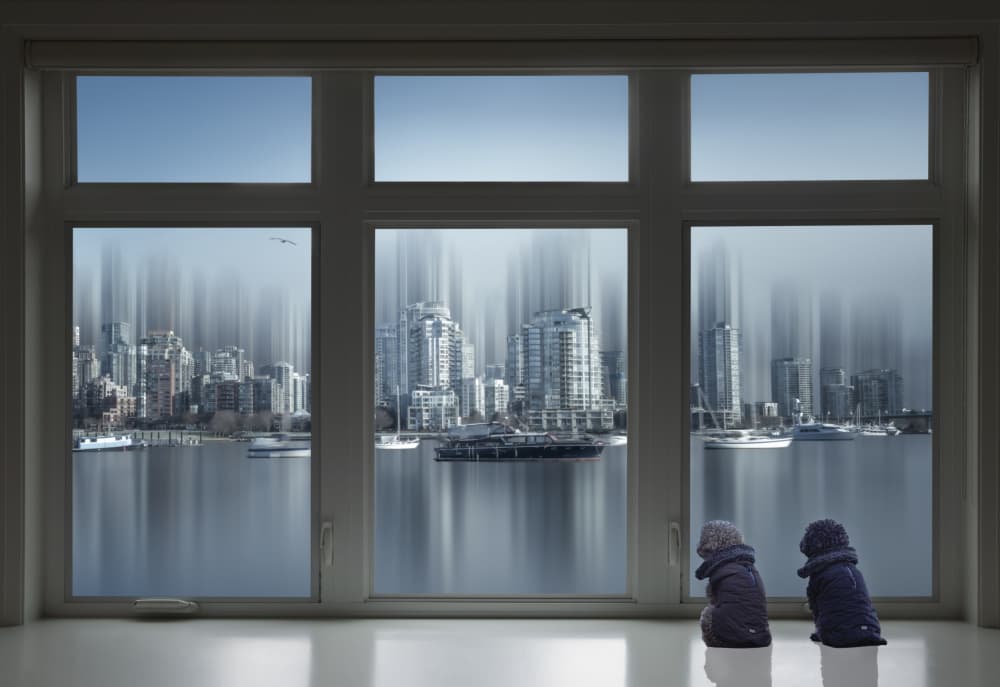 Dolls Watch City View by Cher Gu — canvas wall art