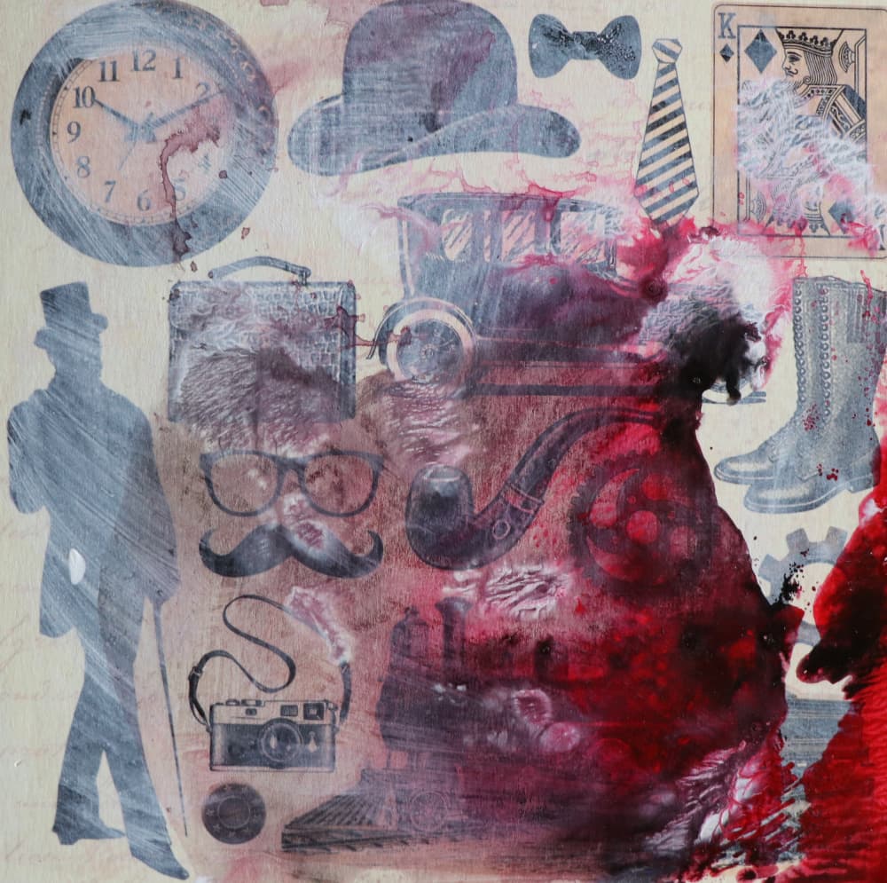 Gentleman's Red Mystery by Santhosh ch — canvas wall art