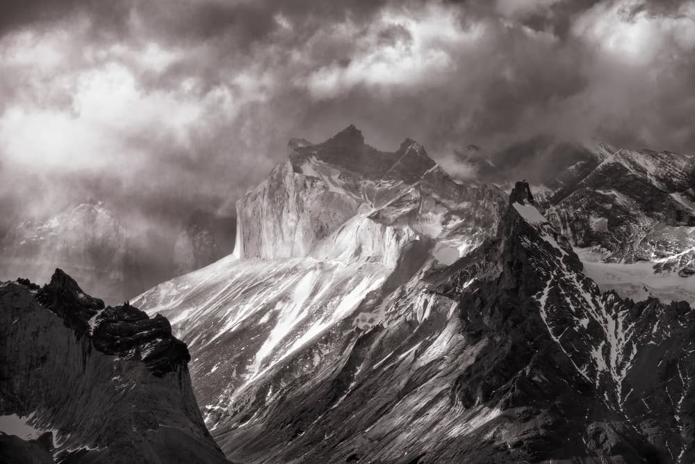 Dramatic Alpine Peaks by Carlos Guevara Vivanco — canvas wall art