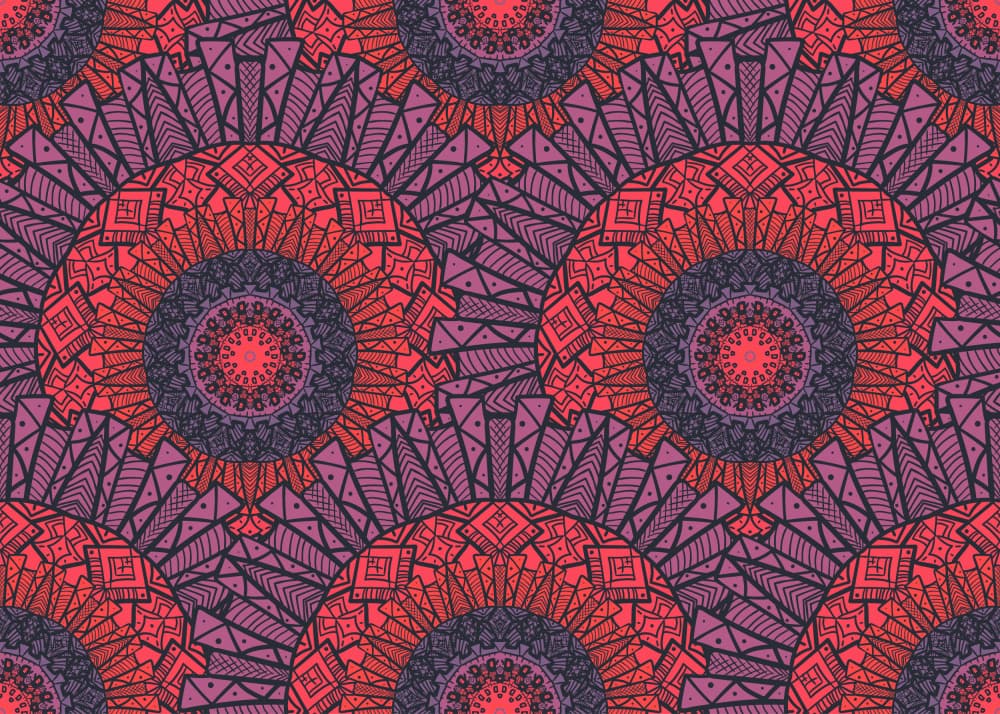 Vibrant Geometric Mandalas by Marika Barsrsind — canvas wall art