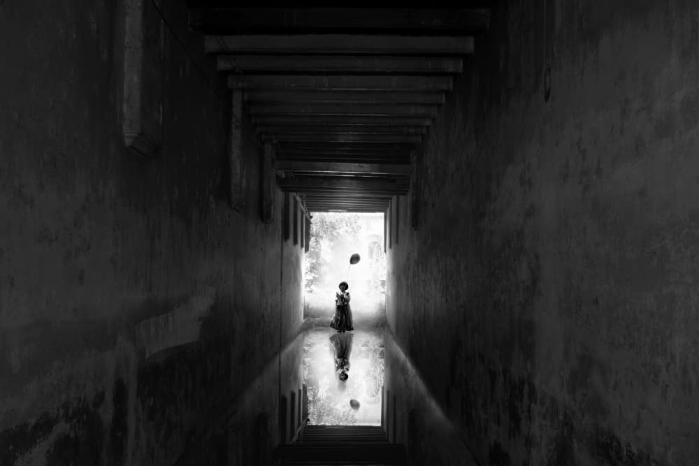 Light at Tunnel's End by boonlertro — canvas wall art