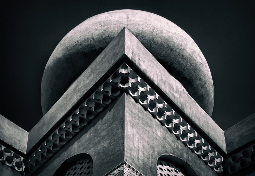 Mosque Dome Shadows by Hans-Wolfgang Hawerkamp — canvas wall art
