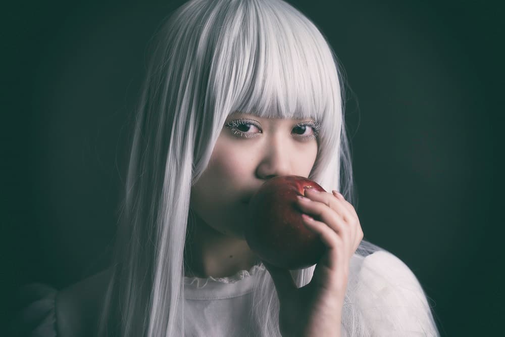 White Haired Apple by 7 Flavor C/P — canvas wall art