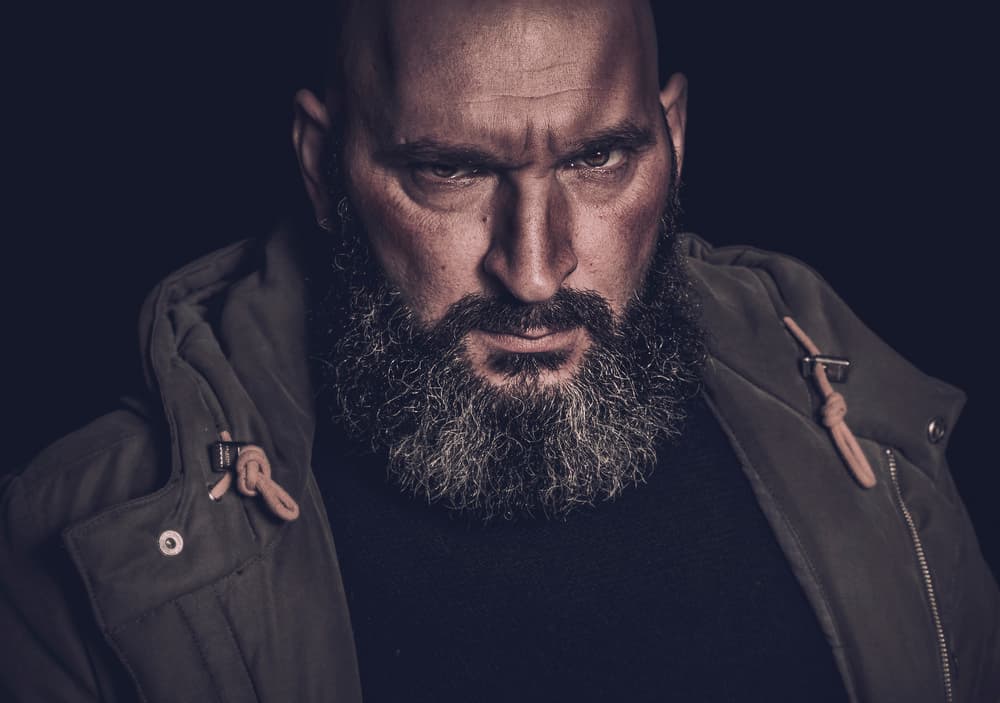 Intense Bearded Man by gNo — canvas wall art