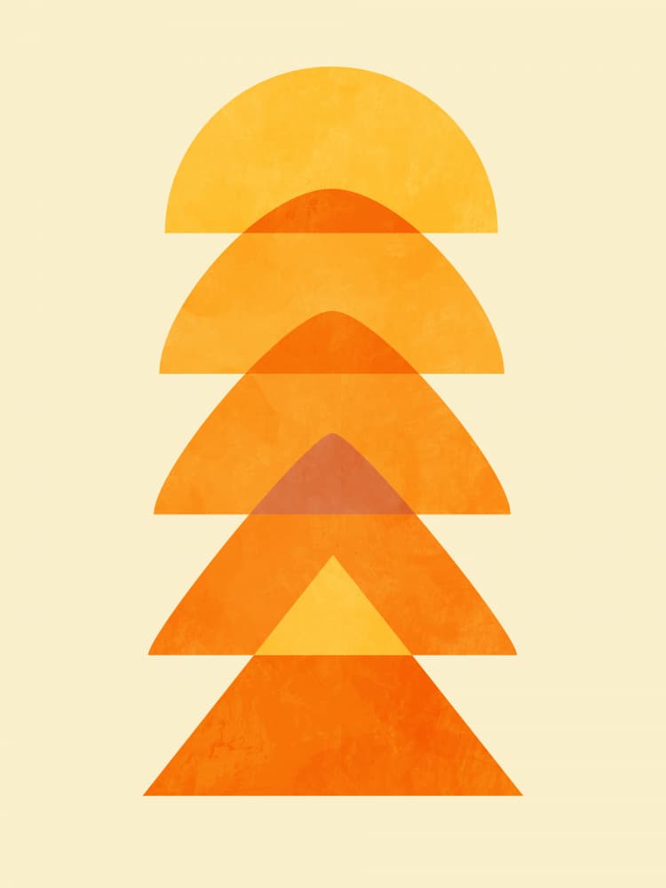 Spring Mid Rhapsody Orange 5 by Ana Rut Bre — canvas wall art