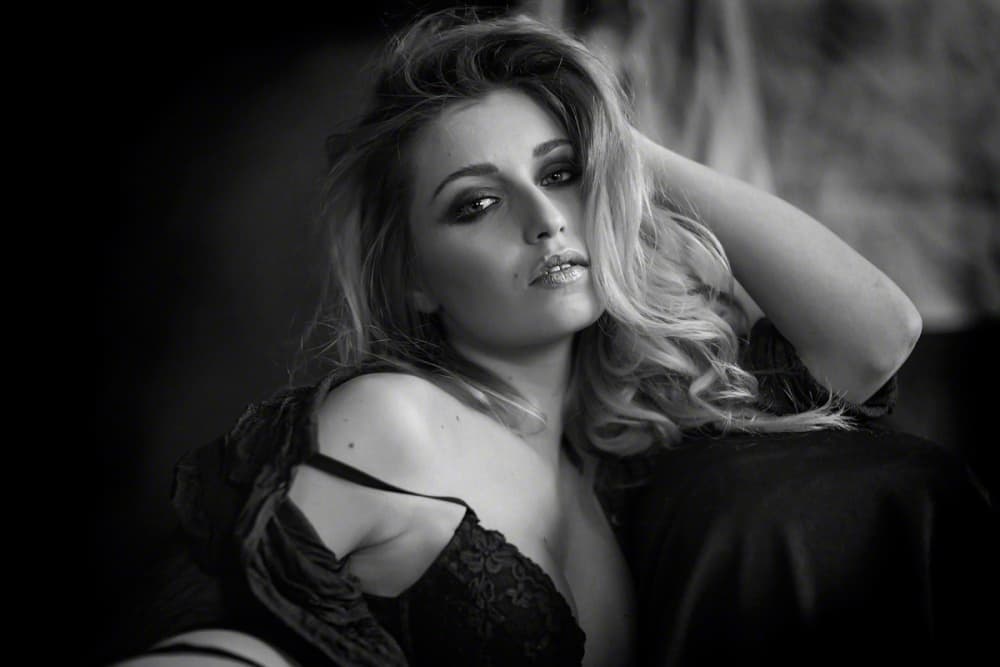 Glamorous Blonde Portrait by Fabrizio Micheli — canvas wall art