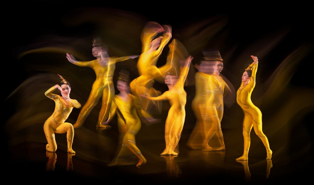 Dynamic Yellow Dance by Lydia Jacobs — canvas wall art