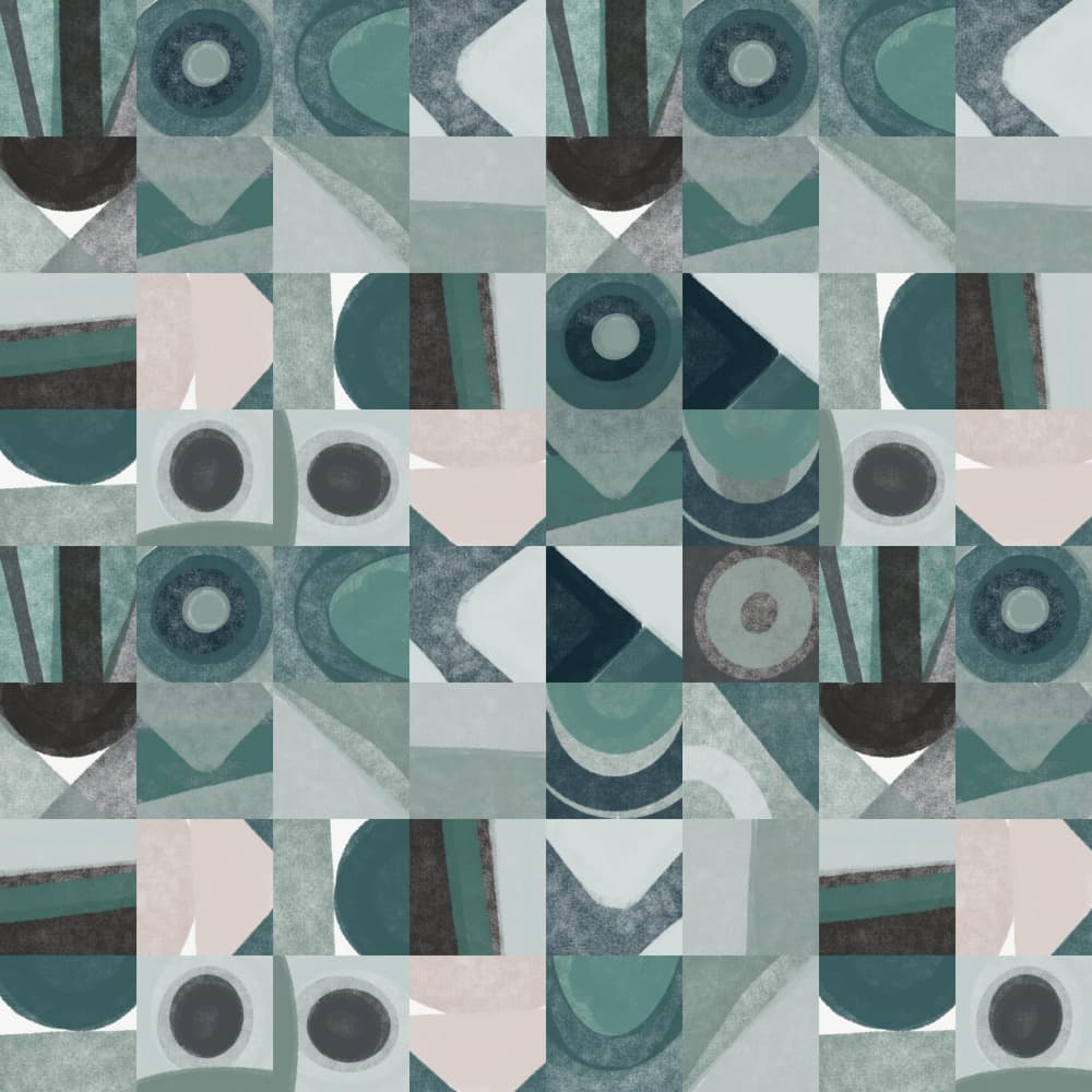 Soothing Abstract Geometry by Little Dean — canvas wall art