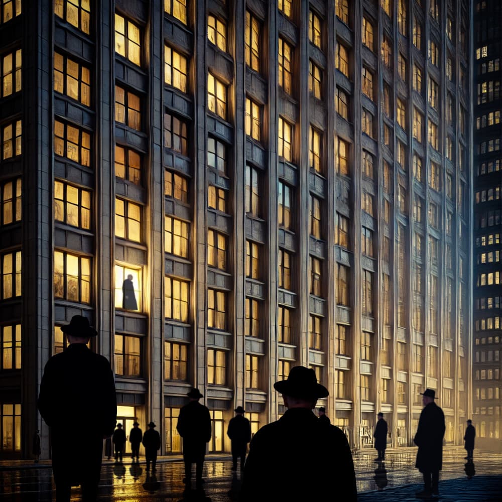 Mysterious City Night by Dov Fuchs — canvas wall art