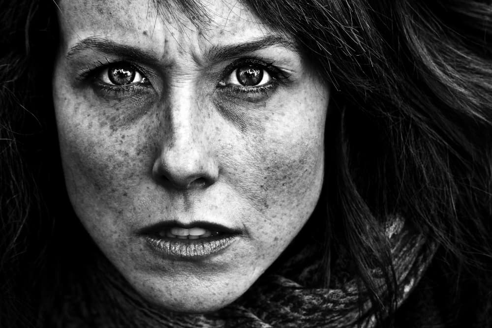 Intense Woman Portrait by Alejandro Marcos — canvas wall art