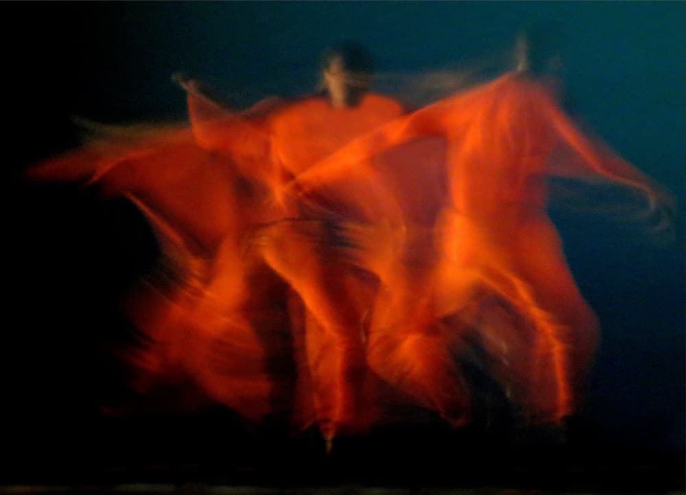 Dynamic Orange Dance by Aliza Riza — canvas wall art
