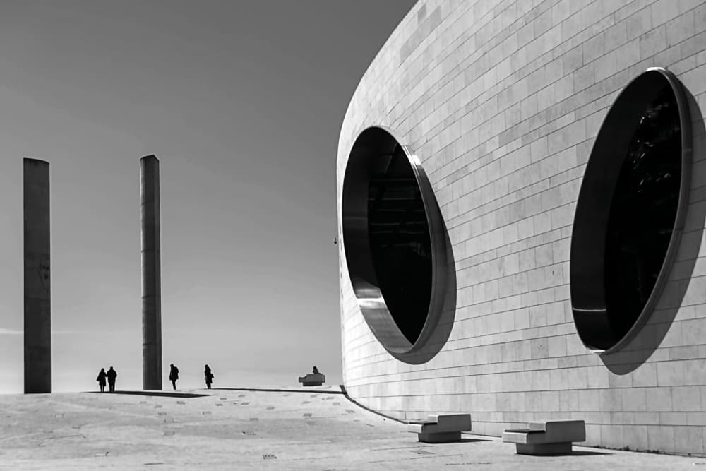 Serene Urban Geometry by Miguel Silva — canvas wall art