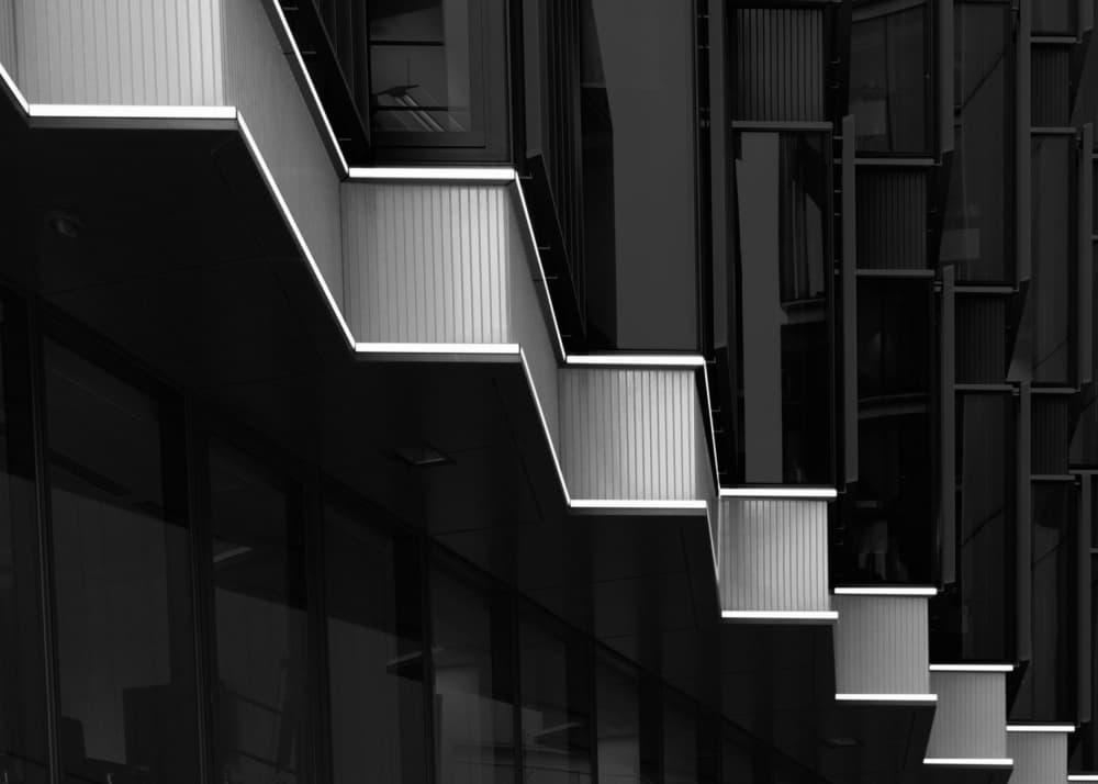 Modern Luminous Steps by Olavo Azevedo — canvas wall art