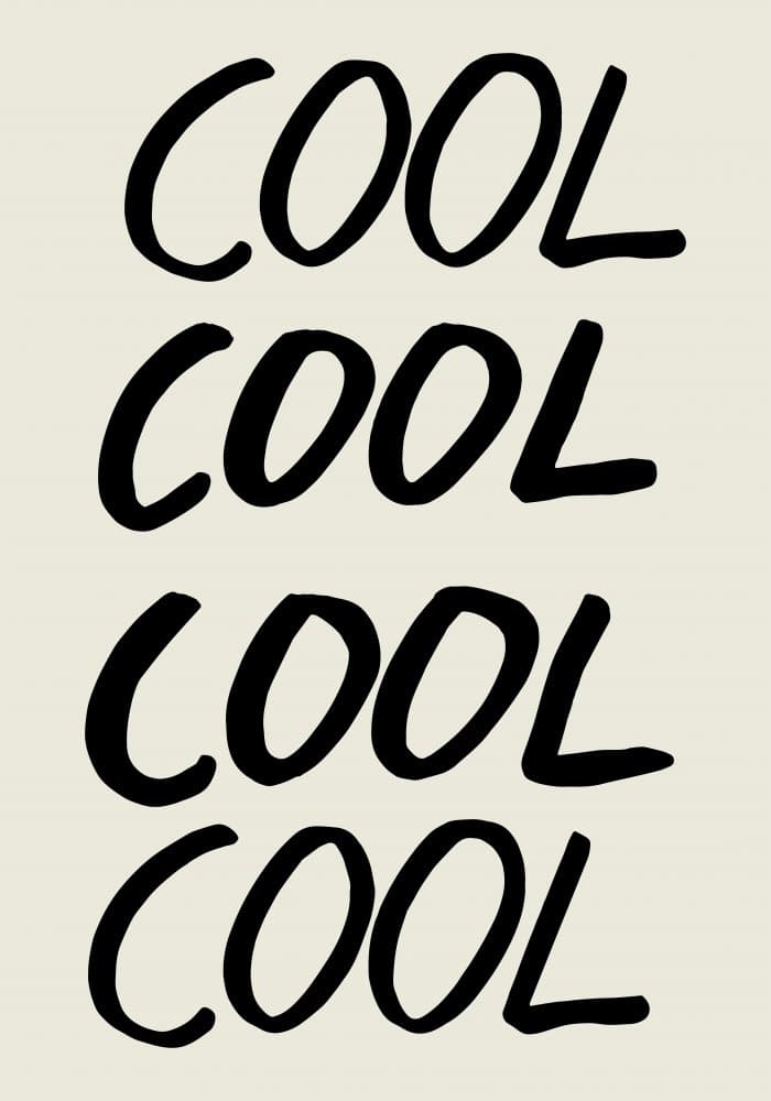 Simply Cool Statement by Pictufy Studio — canvas wall art
