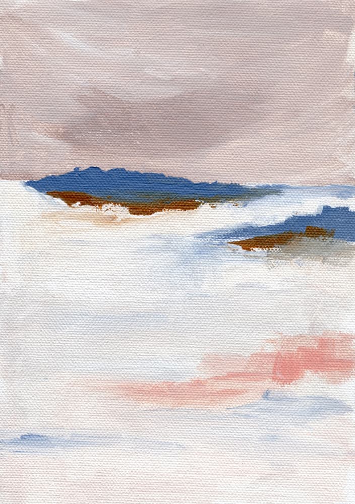 Calm Pastel Horizon by Nikita Jariwala — canvas wall art