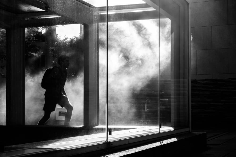Smoky Urban Runner by Satoshi Hata — canvas wall art