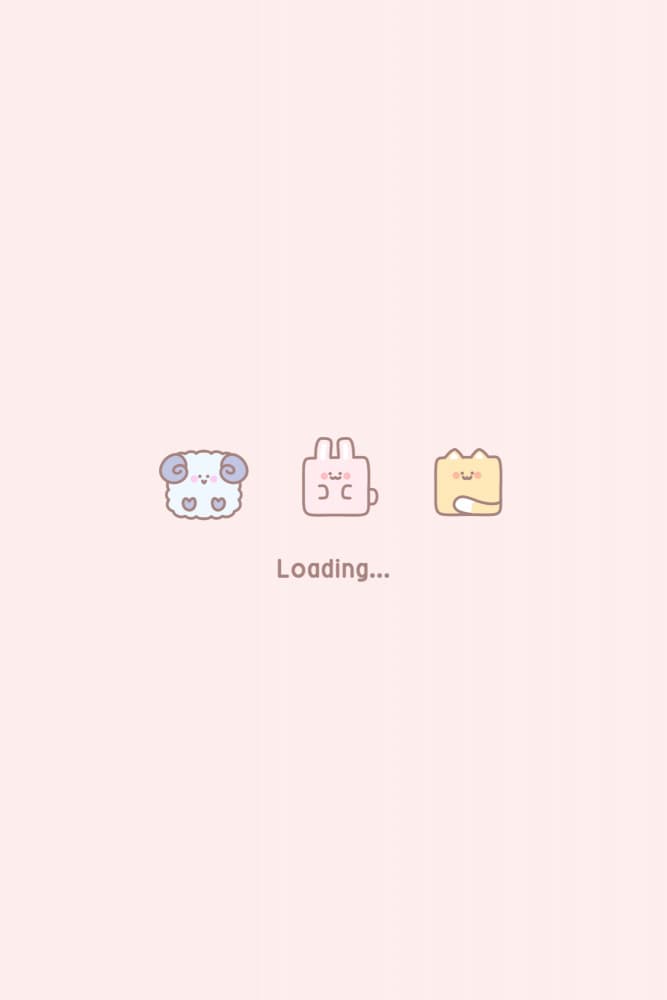 Kawaii Loading Friends by Xuan Thai — canvas wall art