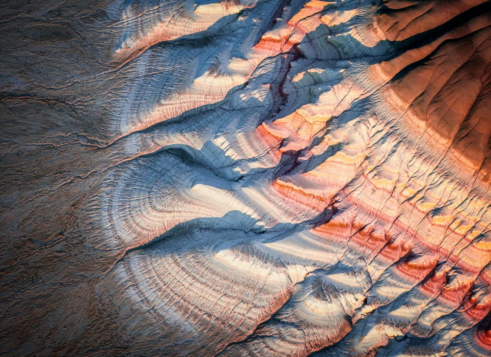 Vibrant Desert Layers by YANGYING — canvas wall art