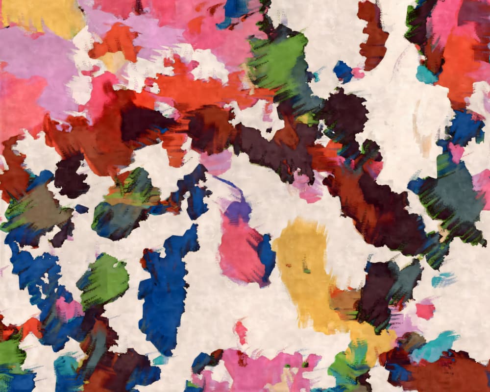 Colorful Abstract Paint Strokes by Uma Gokhale — canvas wall art