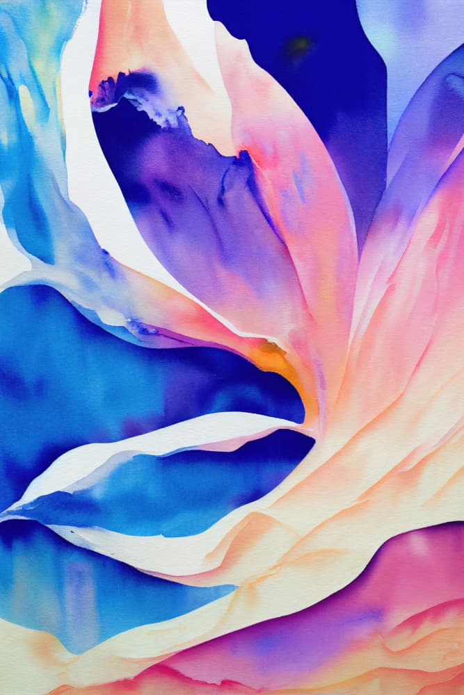 Fluid Abstract Colors by Mauro — canvas wall art
