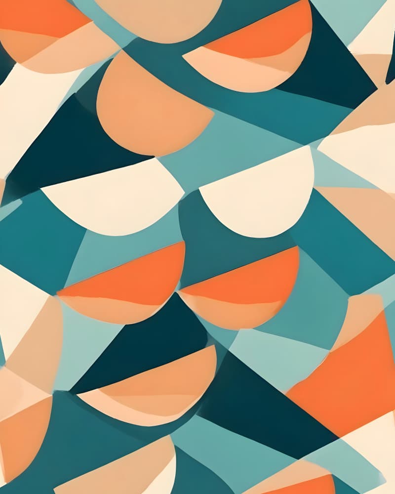 Teal Orange Abstract Flow by Uma Gokhale — canvas wall art