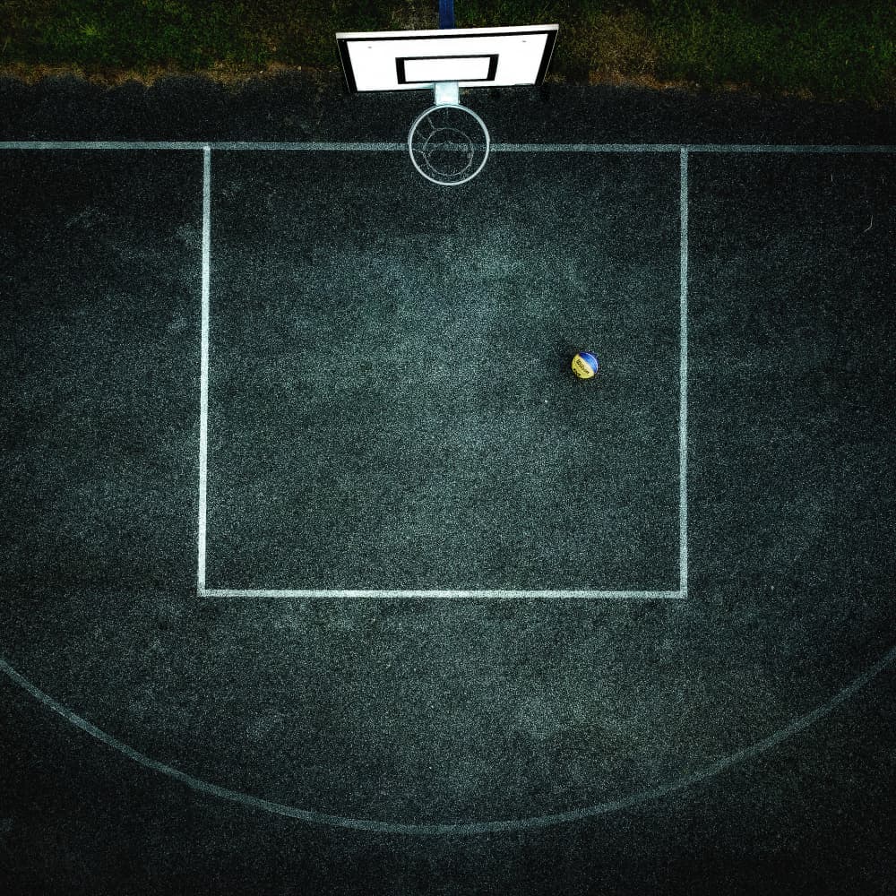 Lone Basketball Court by Dusan Ignac — canvas wall art