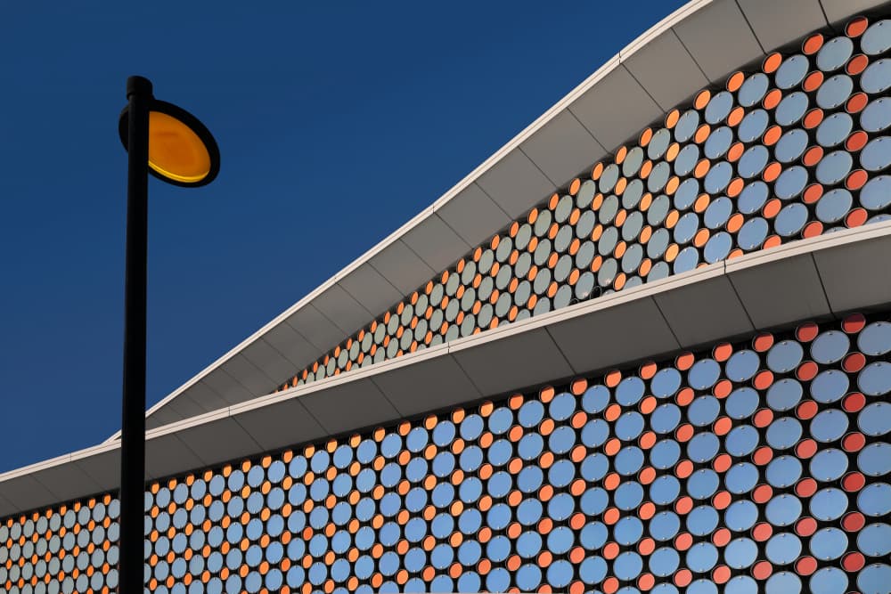 Modern Circles Architecture by Hans-Wolfgang Hawerkamp — canvas wall art