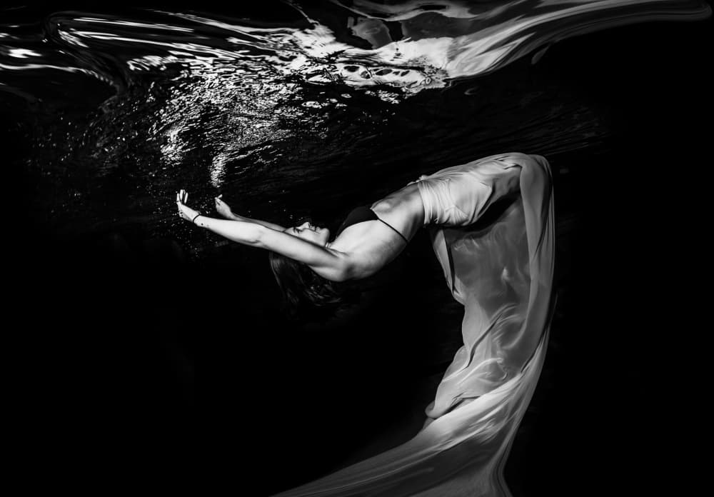 Ethereal Underwater Flow by Ken Kiefer — canvas wall art
