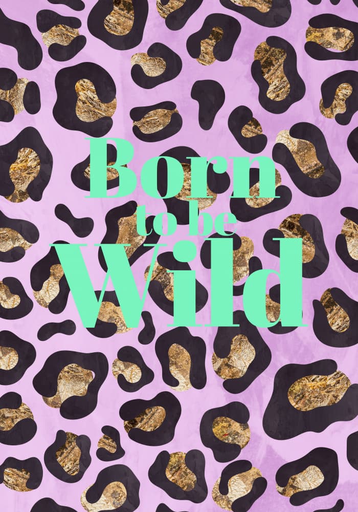 Born To Be Wild Pattern by Sarah Manovski — canvas wall art