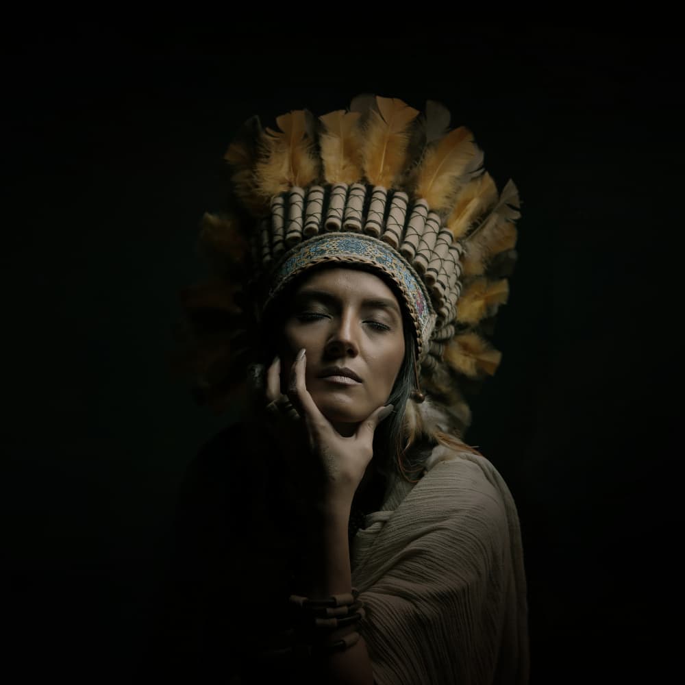 Feathered Dreamer by Moein Hasheminasab — canvas wall art