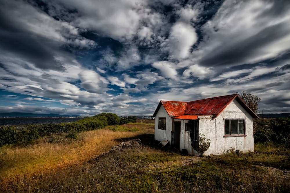Lonely House Dramatic Sky by Þorsteinn H. Ingibergsson — canvas wall art