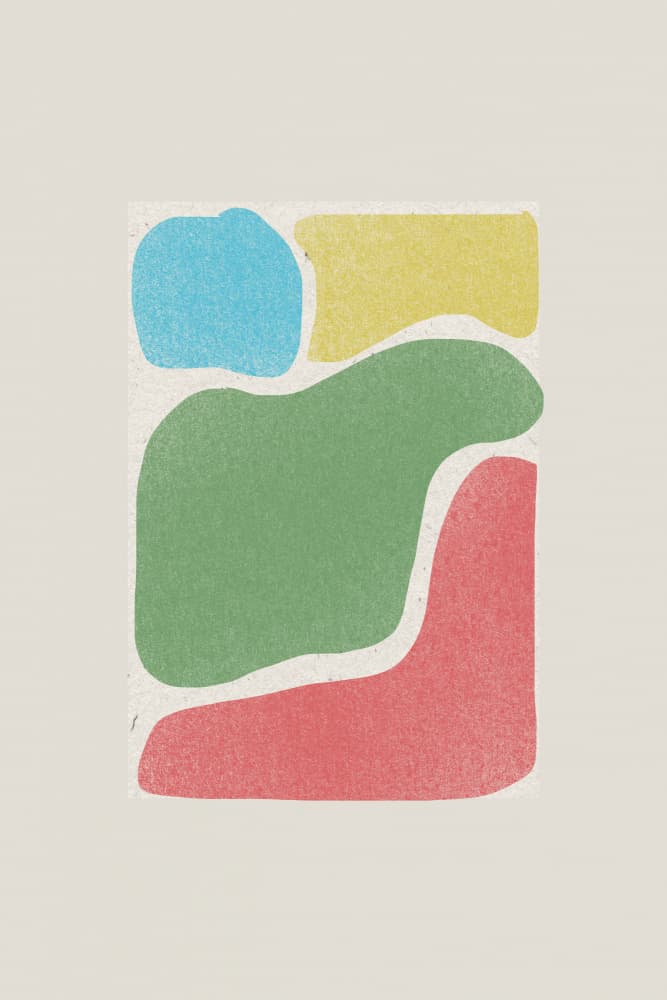 Colorful Forms by THE MIUUS STUDIO — canvas wall art