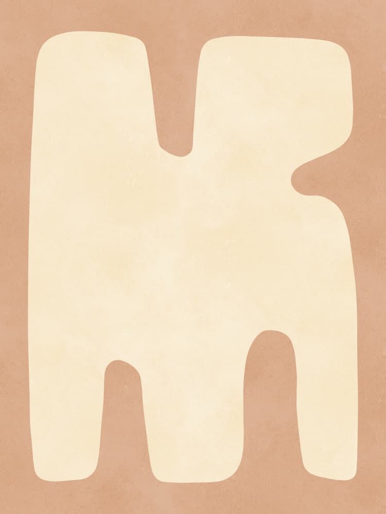 Earthy Organic Shape by Vitor Costa — canvas wall art