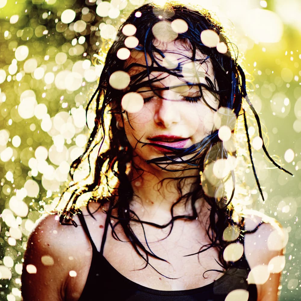 Golden Rain Dreams by Gina Buliga — canvas wall art