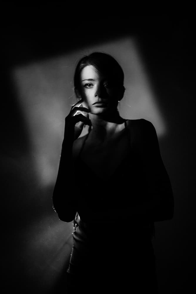 Shadowed Gaze by Artem Vasilenko — canvas wall art